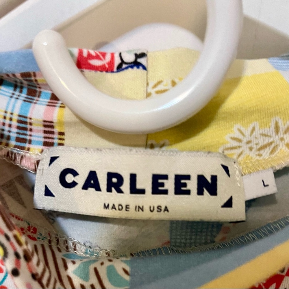 Carleen Colorful Patchwork Pattern Top - image 2